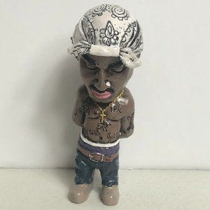 Tupac Shakur White Bandana Resin Figure Rap Rapper 90s Music